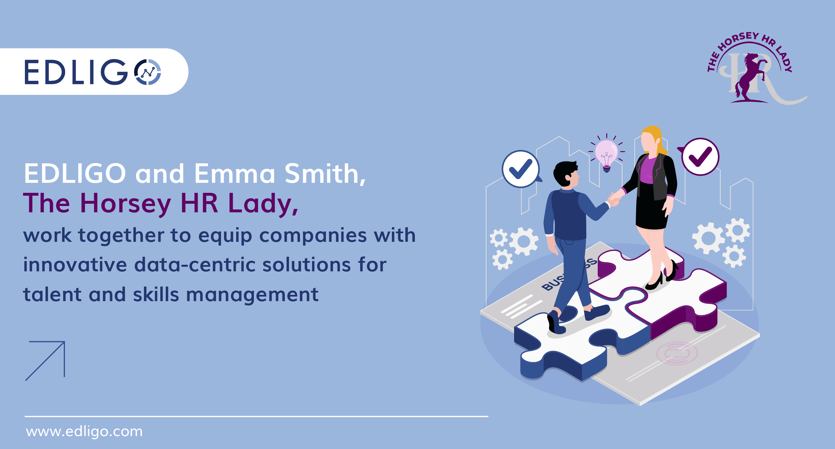 EDLIGO Collaborates with HR Expert Emma Smith, The Horsey HR Lady, to Help Companies Implement Data-Centric Talent and Skills Management