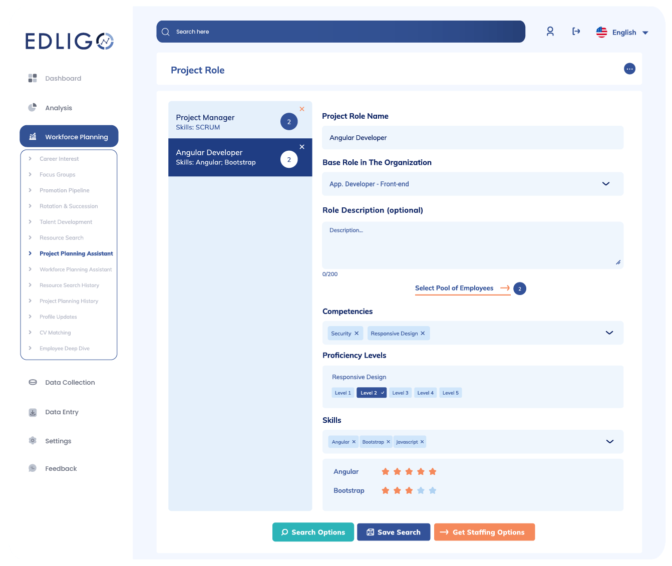 Matching skills to tasks: EDLIGO Talent Analytics