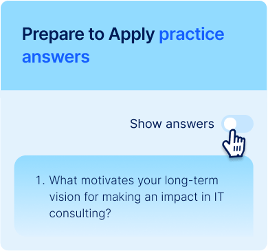 Prepare to Apply practice answers