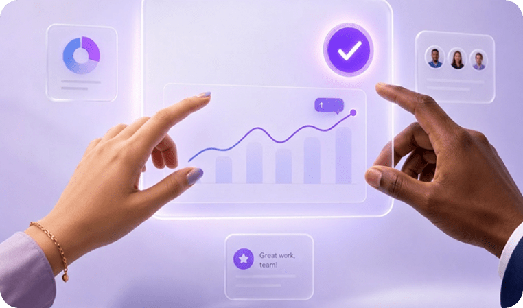 Business leaders using AI for strategic planning