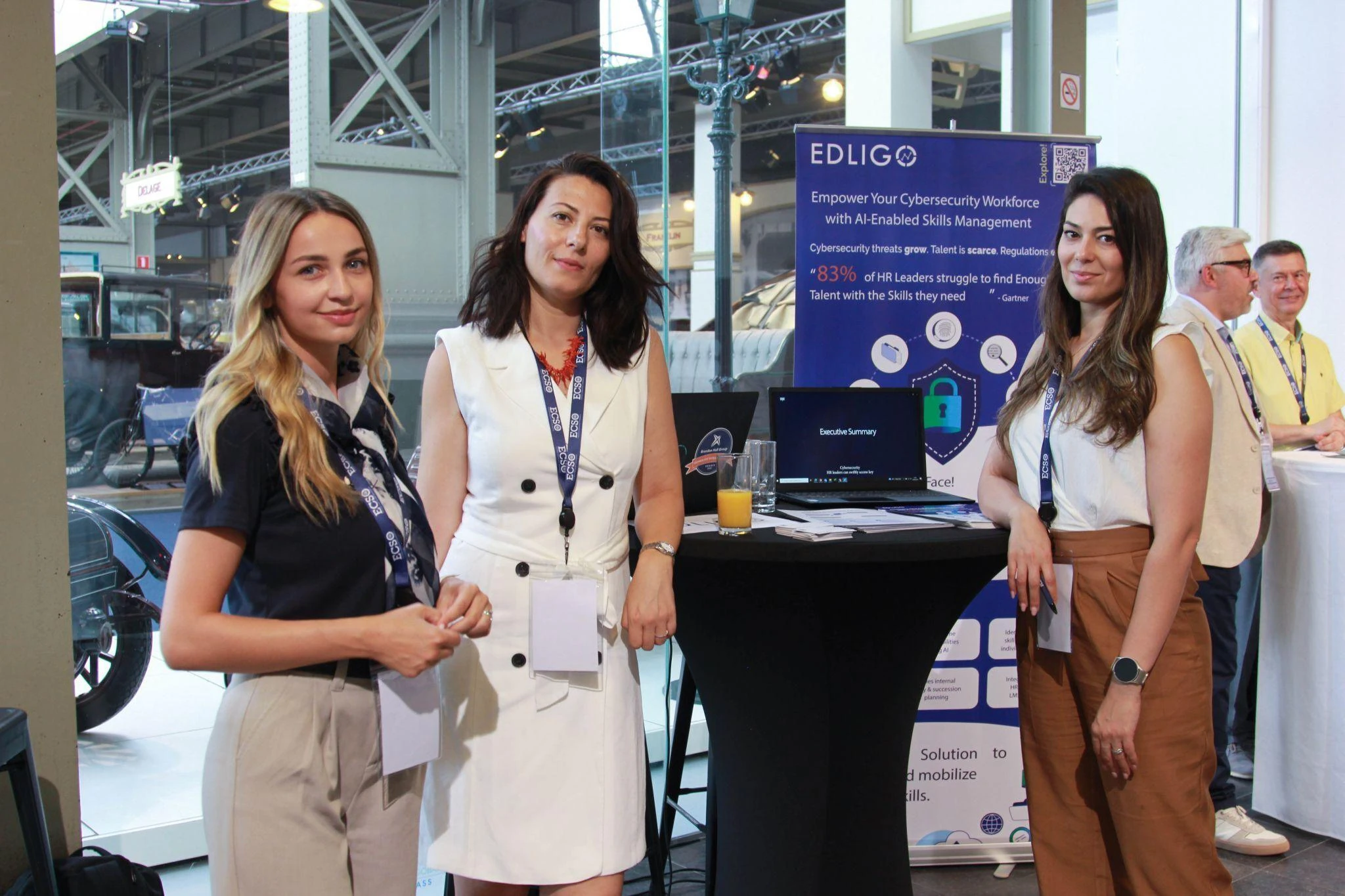 EDLIGO at ECSO Days 2025 — Brussels EDLIGO exhibition team at ECSO Days 2025 in Brussels.